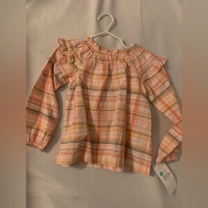 NWT - carters peach 2T top